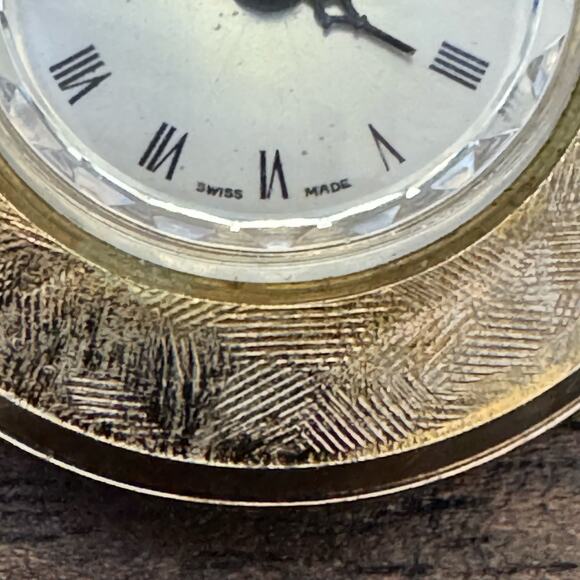 VTG Bradley Pendant Watch Gold Tone Mechanical Movement Swiss Made - Picture 7 of 16